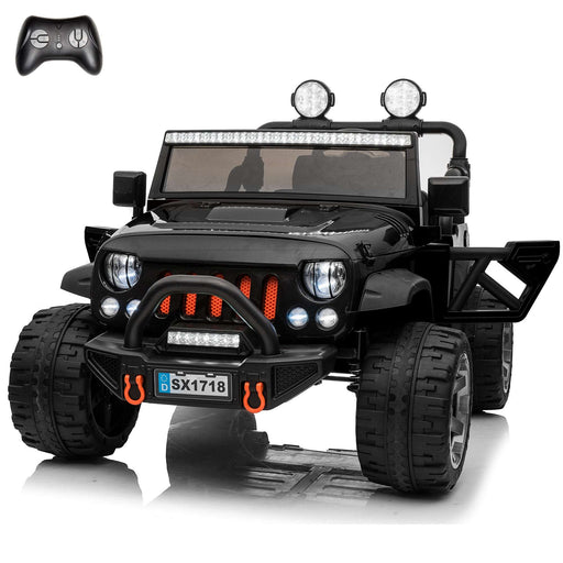Jeep Wrangler 12V 2 Seater Classic Ride on Car Toy with Remote Control and MP3 Player