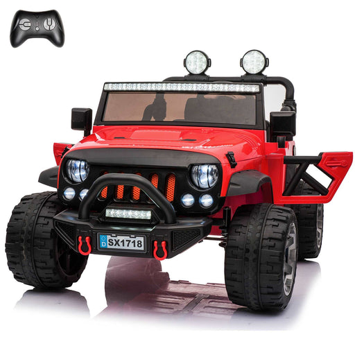 Jeep Wrangler 12V 2 Seater Classic Ride on Car Toy with Remote Control and MP3 Player