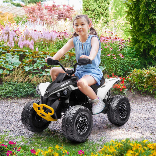 Can-Am RENEGADE 12V ATV 4WD Off-Road Ride On Car Toy with EVA Tires and Realistic Lights, Licensed