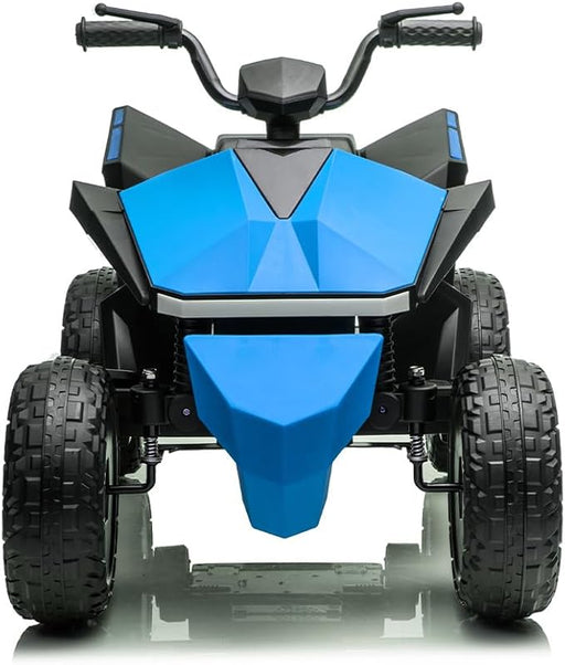 Off-road ride on electric ATV for children with safe pedal start and LED headlights
