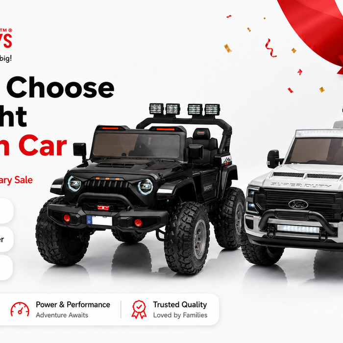 How to Choose the Right Ride-On Car During the VoltzToys 10th Anniversary Sale