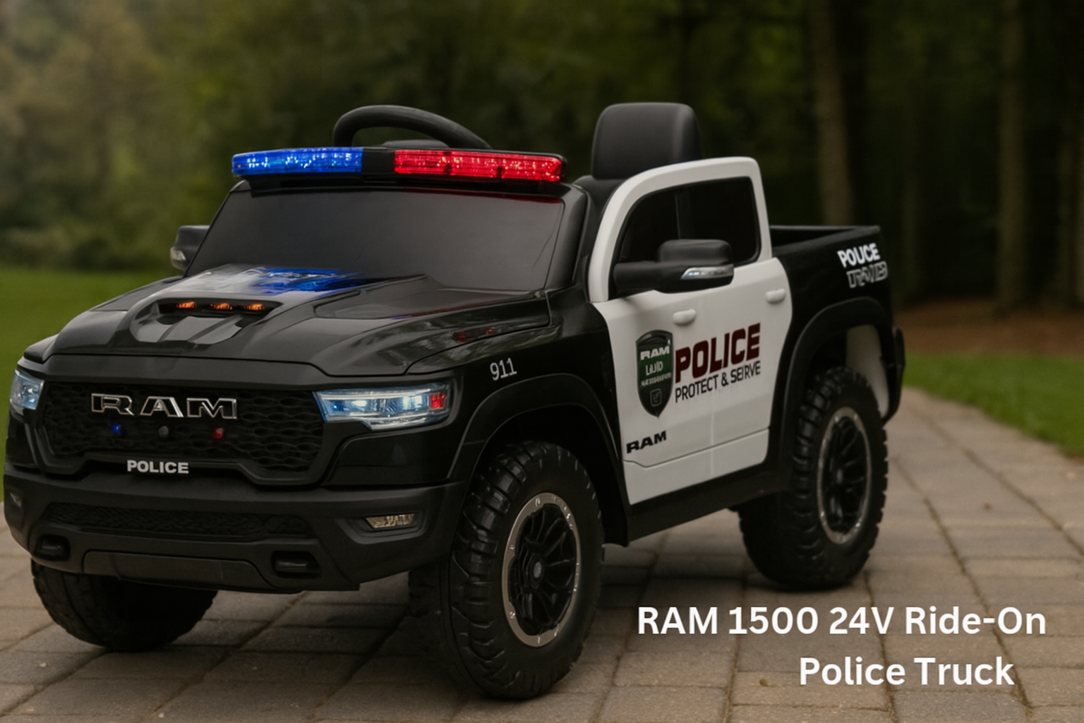 RAM 1500 24V Ride-On Police Truck – A Thrilling Gift for Young Heroes