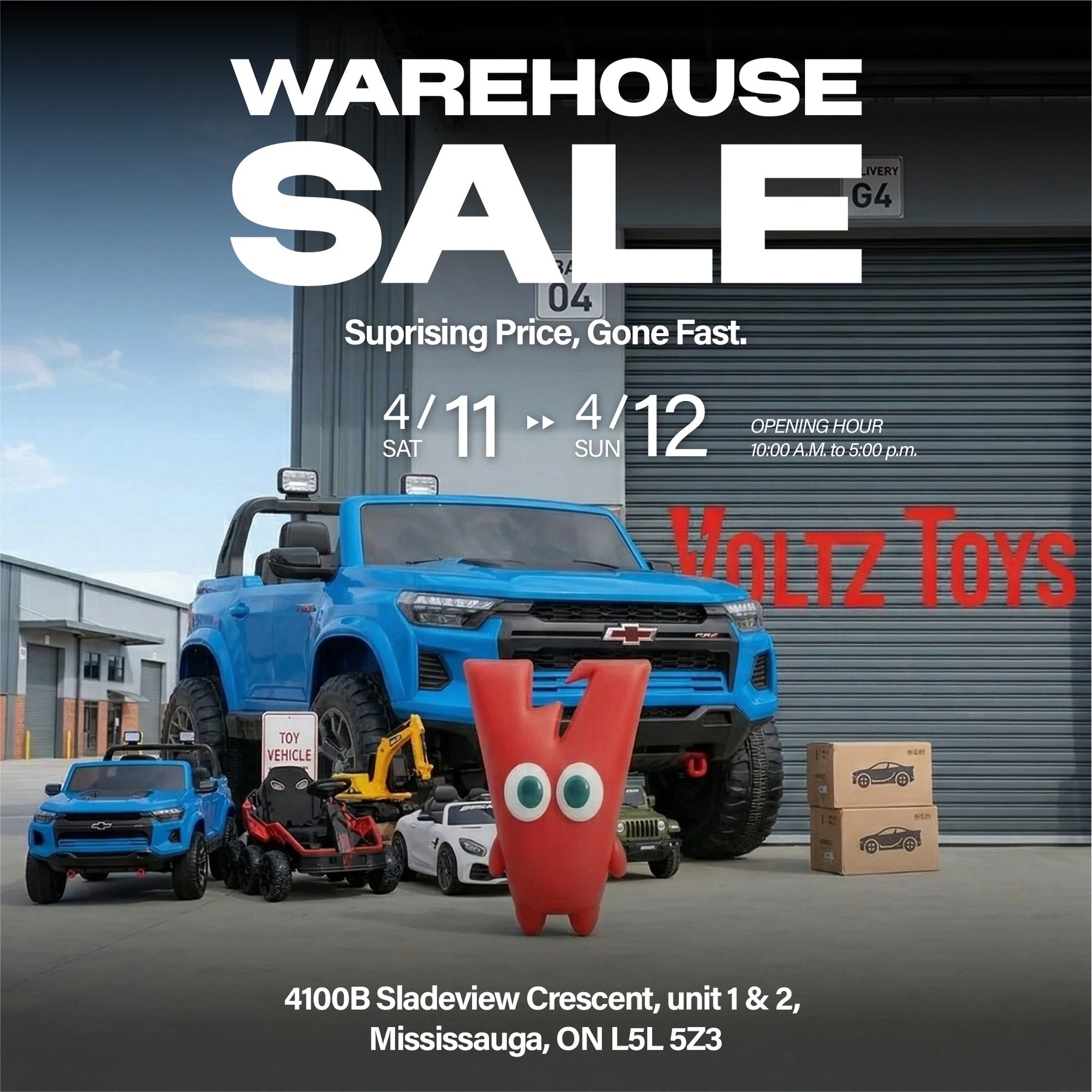 This Weekend Only: Voltz Toys Open Warehouse Sale Event (April 11 & 12)