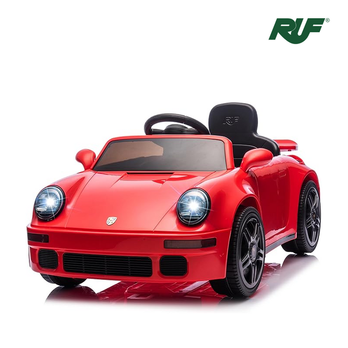 Véhicule électrique pour enfants Porsche RUF 911 sous licence 12 V avec éclairage LED