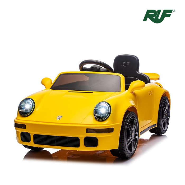 Véhicule électrique pour enfants Porsche RUF 911 sous licence 12 V avec éclairage LED