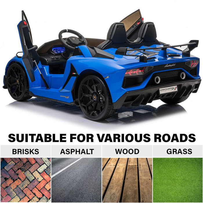 Lamborghini Aventador SVJ 24V 2 Seater Ride on Car with Remote Control and Drift Function, Licensed