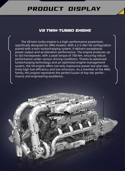5.5L V8 Twin Turbo Engine - 2899Pcs