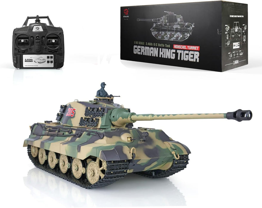 Heng Long 1/16 King Tiger Henschel RC Tank Upgrade Edition RTR