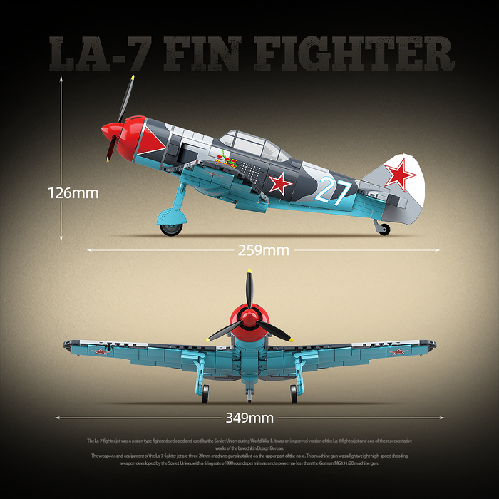 LA-7 Fin Fighetr - 638Pcs