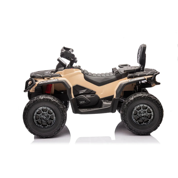 24V BRP Can-Am Outlander kids ATV dashboard with music and control features