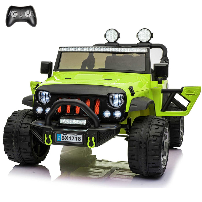 Jeep Wrangler 12V 2 Seater Classic Ride on Car Toy with Remote Control and MP3 Player