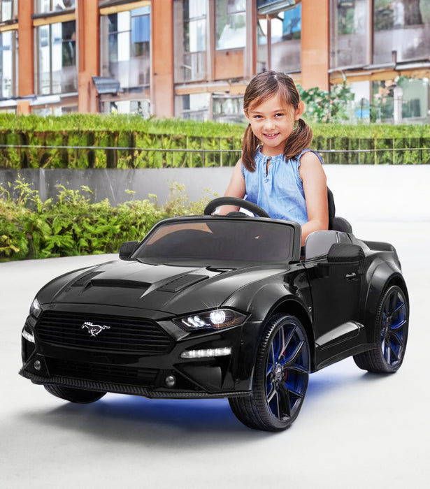 Ford Mustang 24 V pour enfants avec fonction de dérive, sous licence