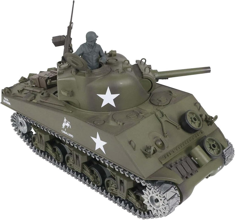 Heng Long® 1/16 RC Battle Tank USA M4A3 Sherman – Professional Edition, Full Metal Upgrade, Infrared Battle System, Smoke & Real Sound