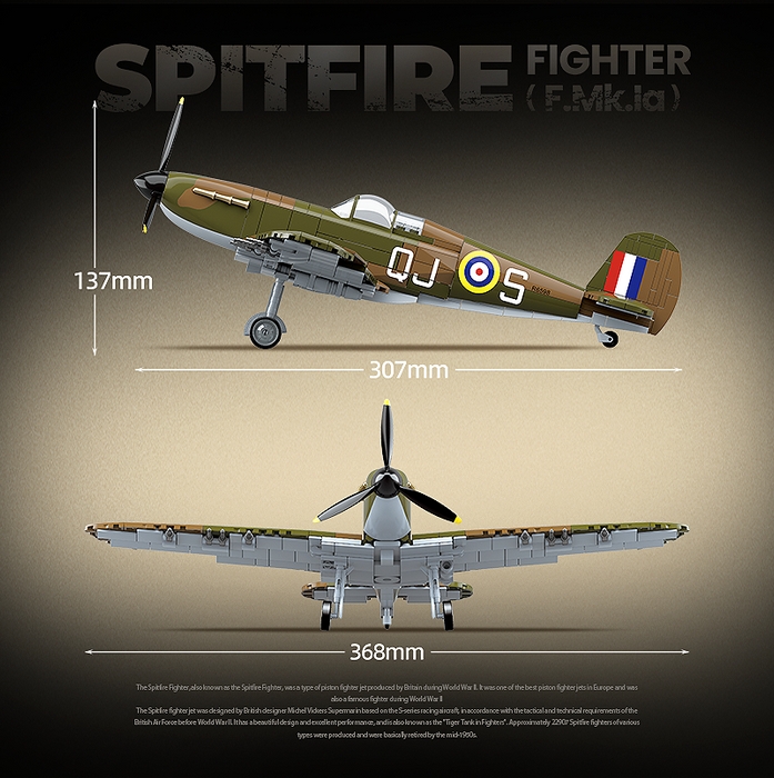 Spitfire Fighter - 682Pcs