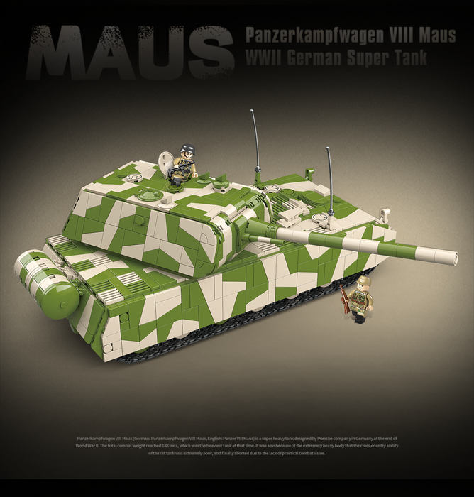 Panzer VIII Maus Tank - 2930Pcs