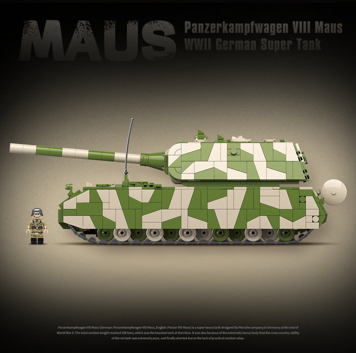 Panzer VIII Maus Tank - 2930Pcs