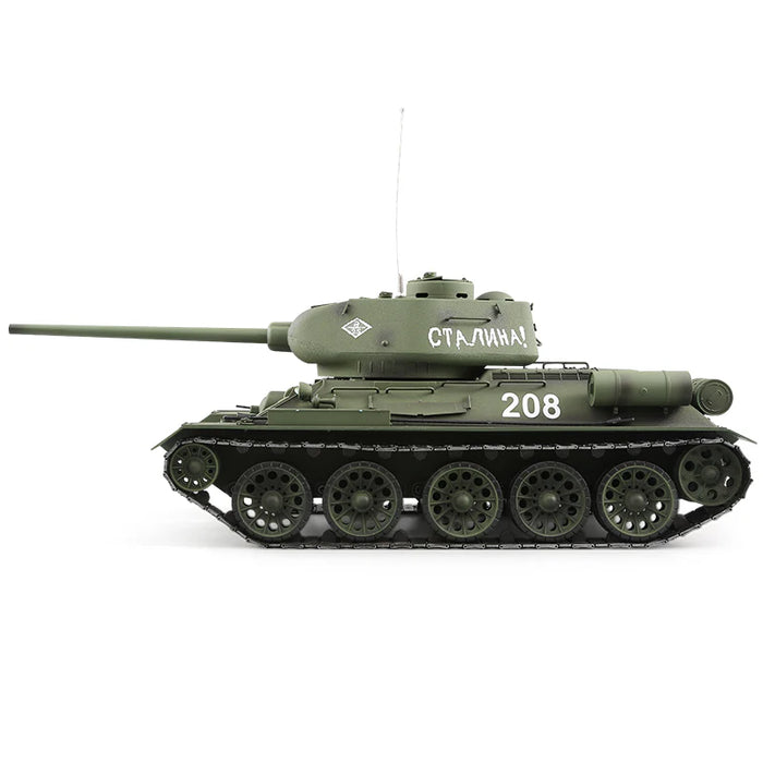 Heng Long® 1/16 RC Battle Tank T-34/85 – Upgrade Edition – Metal Gearbox, Infrared Battle & Real Sound Effects
