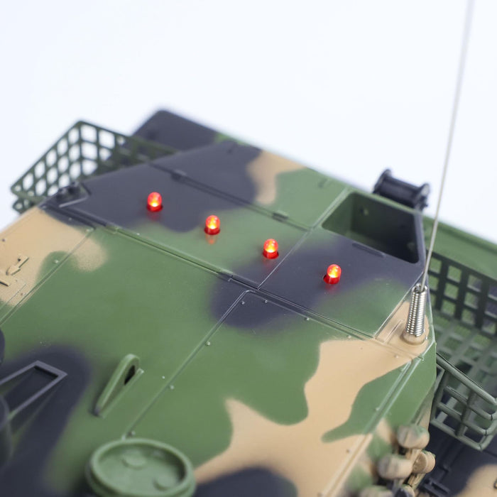 Heng Long® 1/24 RC Battle Tank Leopard 2 A5 – Professional Edition – BB Shooting, Infrared Battle, Spray Smoke & Real Sound Effects