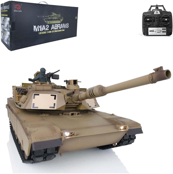 Heng Long® 1/16 M1A2 Abrams RC Tank – Metal Gearbox, IR Battle