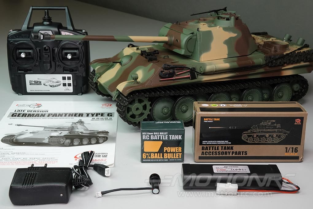 Heng Long 1/16 Panther Type G RC Tank Upgrade Edition RTR