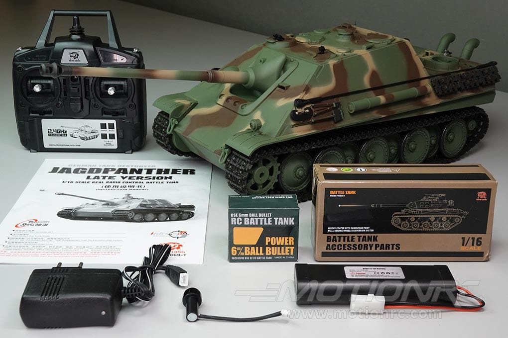 Heng Long 1/16 German Jagdpanther RC Tank Destroyer Upgrade Edition RTR