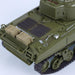 Toy tank model on a white background