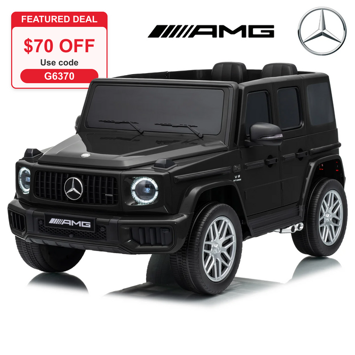 Licensed Mercedes Benz AMG G63 24V Kids' Ride On Car with Parental Remote Control, LED Lights
