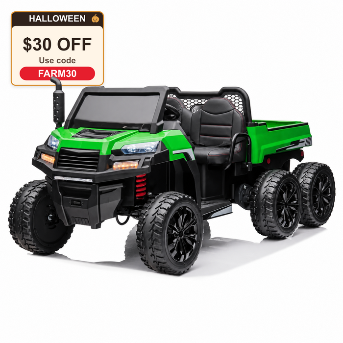 2 Seater Realistic Farm Truck 24V Agricultural Vehicle with Trailer
