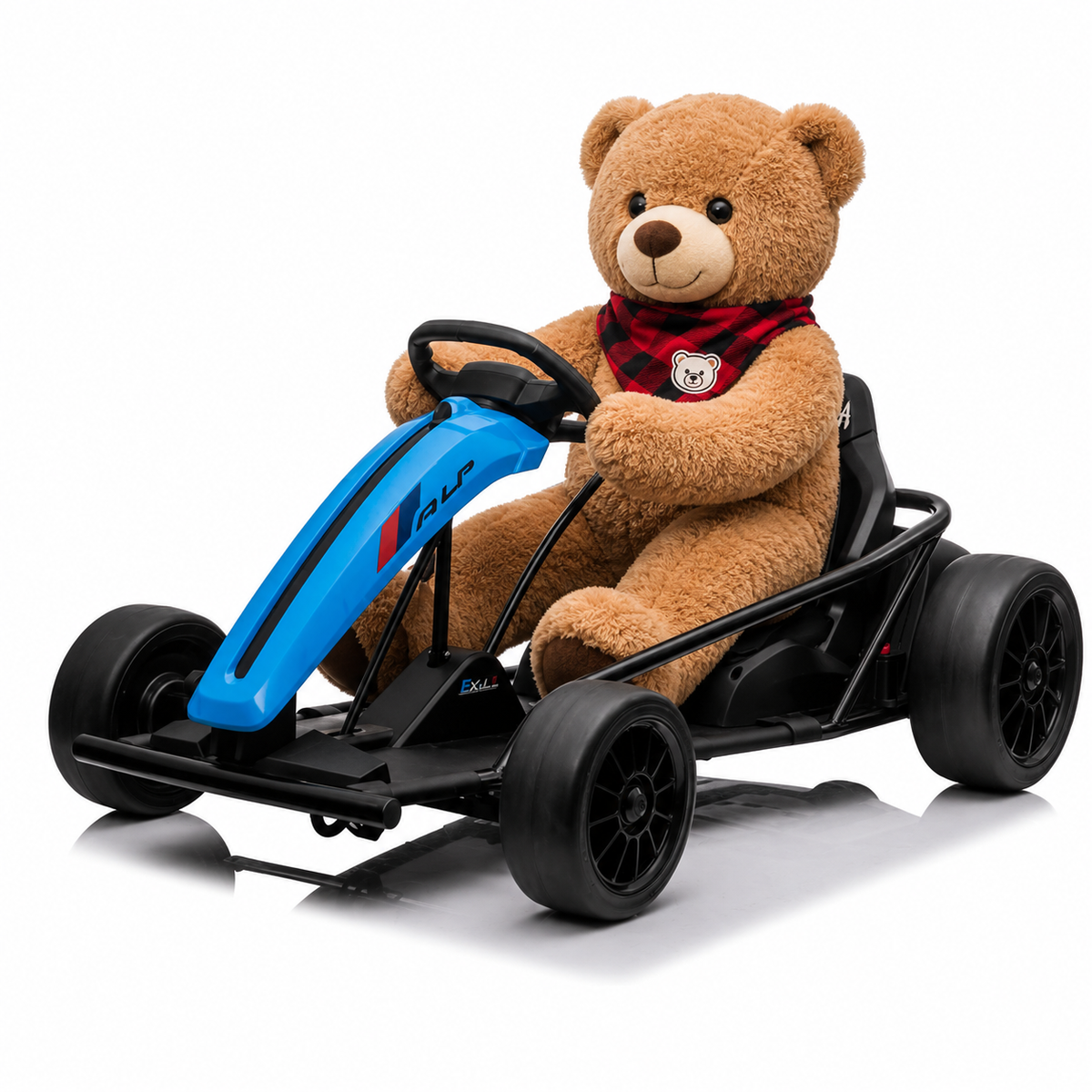 Kart Drift AUDI 24V – 2 Moteurs 150W, Vitesse 12 Km/h, Siège Réglable, LED Et Lecteur MP3, Dès 3 Ans
