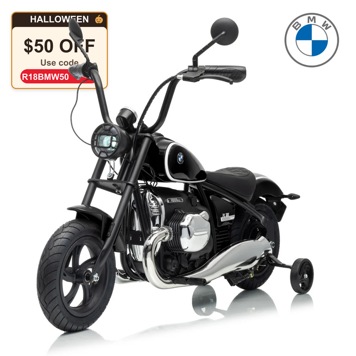 Official Licensed BMW R 18 24V Kids Ride-On Motorcycle with Auxiliary Wheels
