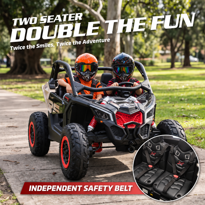 24V Licensed BRP Can-Am Maverick 4WD 2 Seater Kids Ride-On UTV