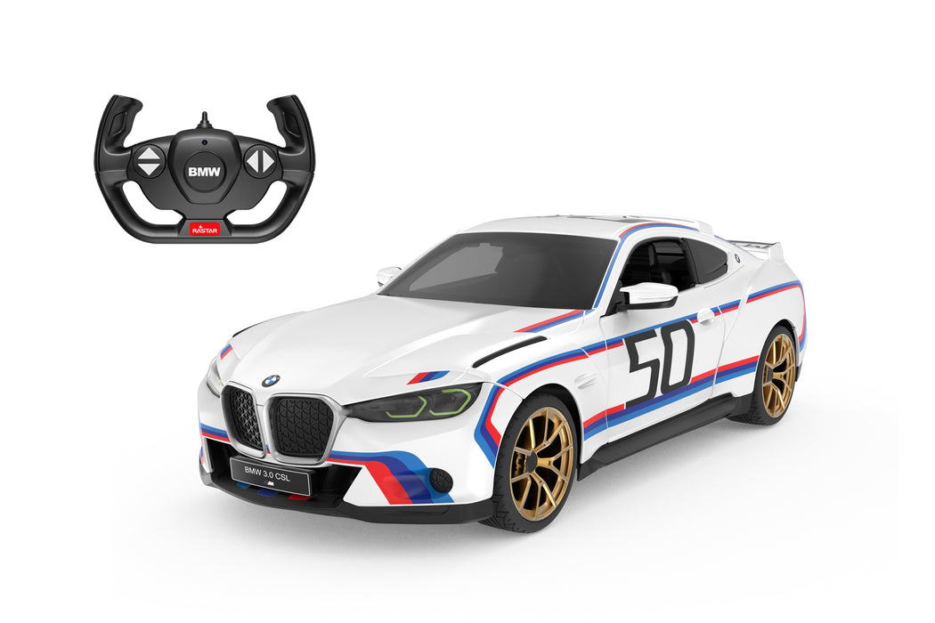 [Exclusive] BMW 3.0 CSL RC Car 1/14 Scale Licensed Remote Control Toy Car by Rastar