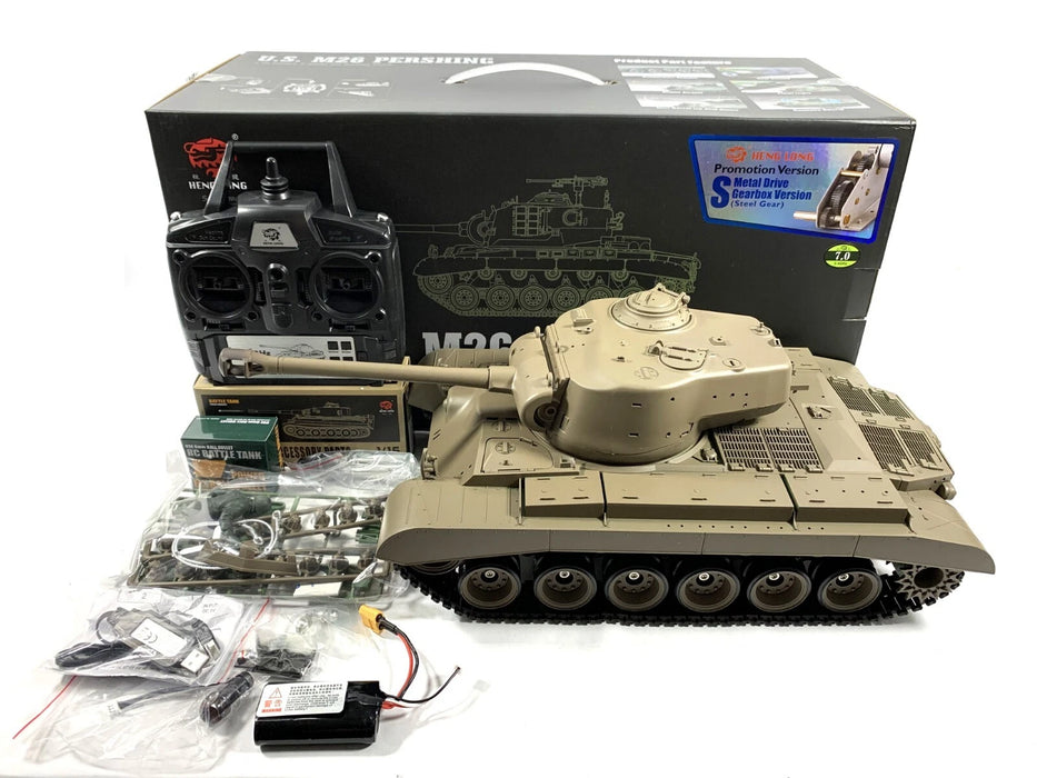Heng Long 1/16 U.S. M26 Pershing RC Tank Upgrade Edition RTR