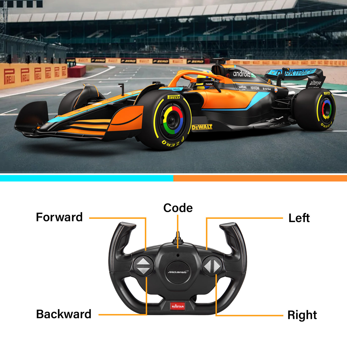 F1 Rc McLaren F1 MCL36 RC Car 1/12 Scale Licensed Remote Control Toy Car, Of ...