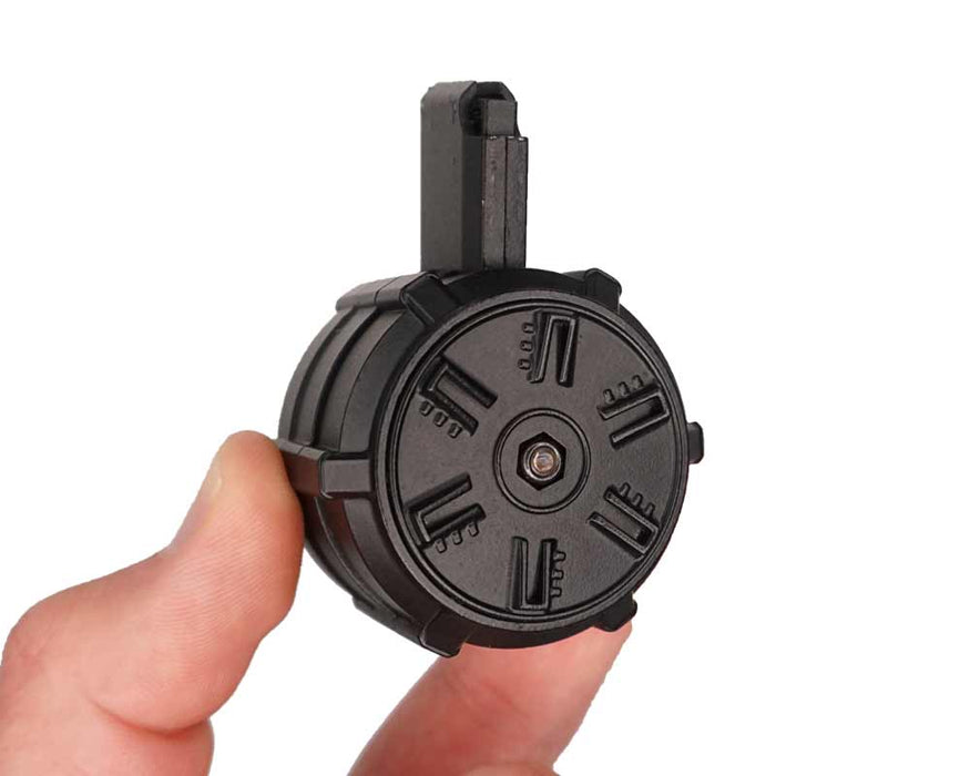 Miniature 1:3 Scale Model Mini 60 Drum Mag for AR15 Diecast Metal Building Kit Attachment
