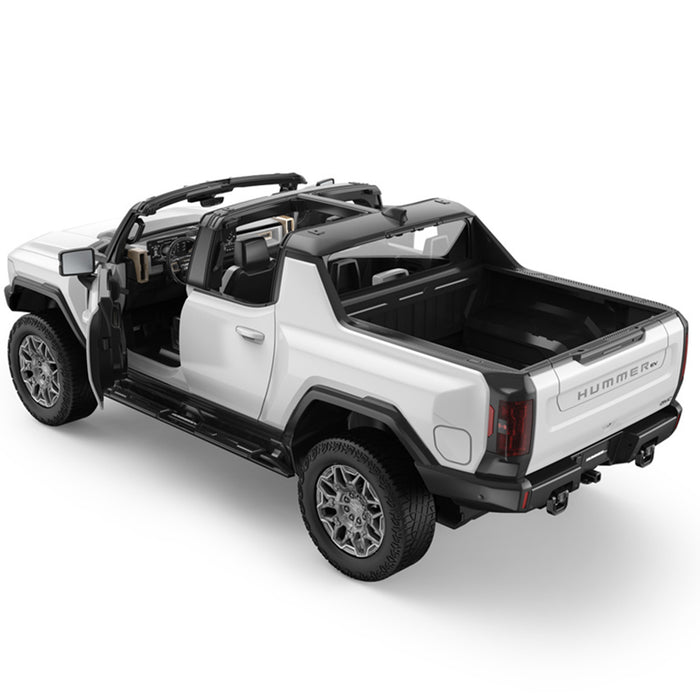 GMC Hummer EV RC Car 1/16 Scale Licensed Remote Control Toy Car with Open Doors, Working Lights, Phone Holder and Crab Walking Mode by Rastar