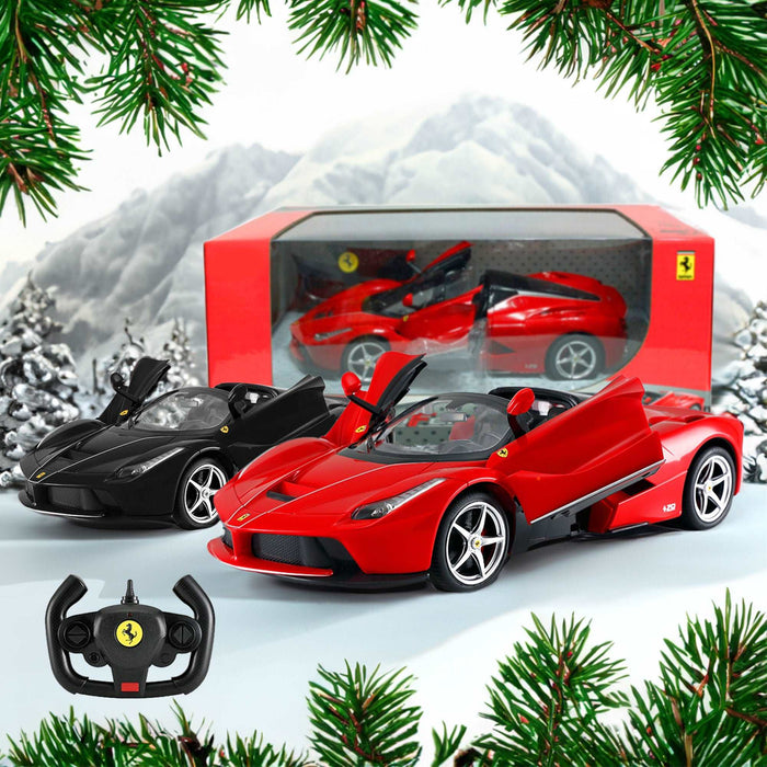 Ferrari LaFerrari Aperta RC Car 1/14 Scale Licensed Remote Control Toy Car with Drift Function, Open Doors and Working Lights by Rastar