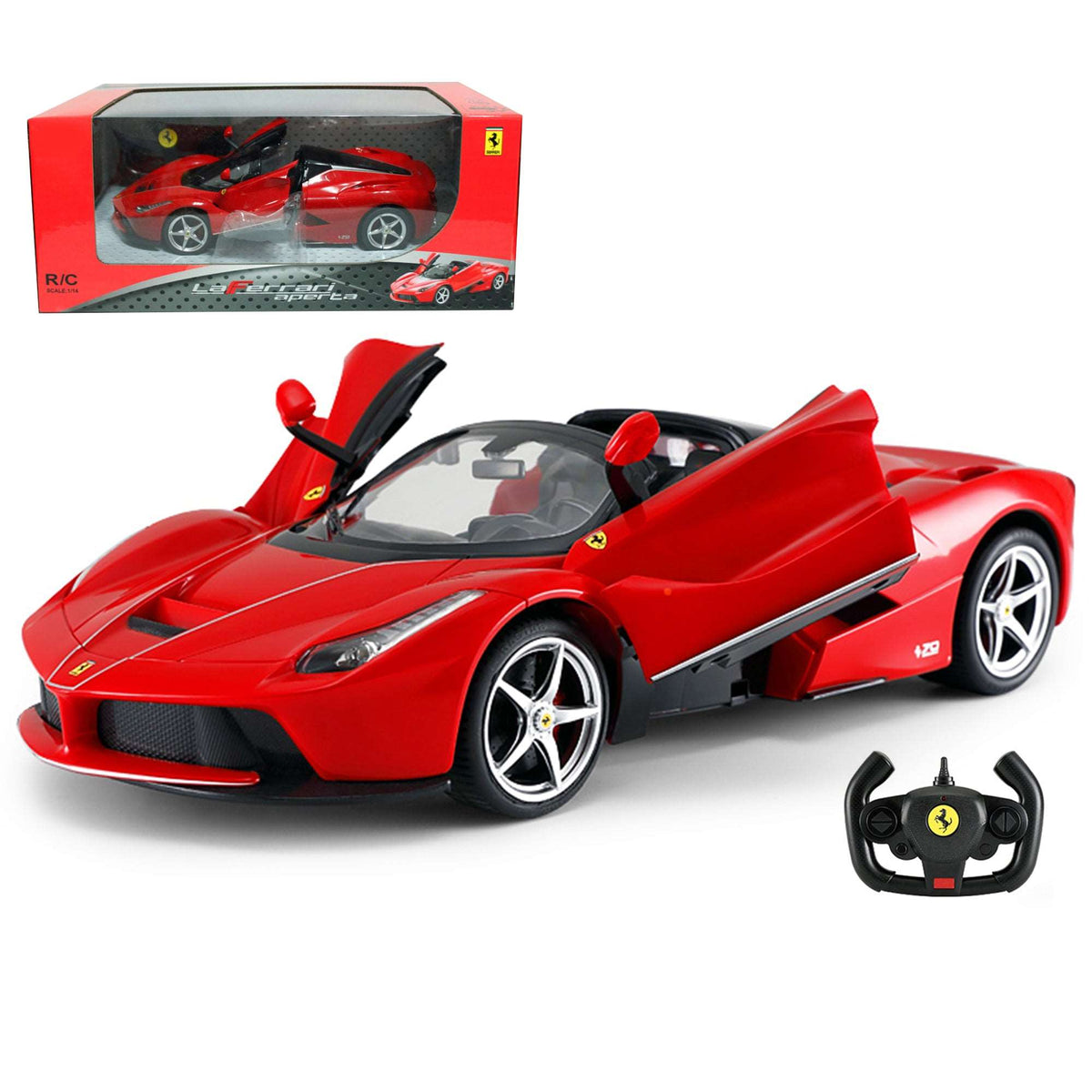 Remote Control Racing Ferrari Ferrari LaFerrari Aperta RC Car 1/14 Scale Licensed Remote Control Toy ...
