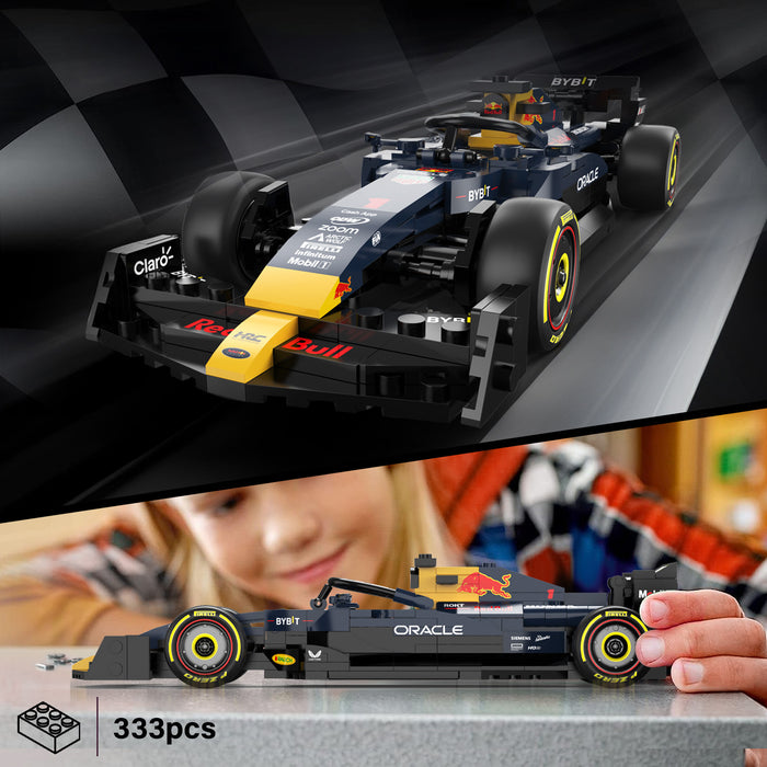 Oracle Red Bull Racing RB19 F1 1/24 Race Car Model Building Bricks Kit, 333pcs
