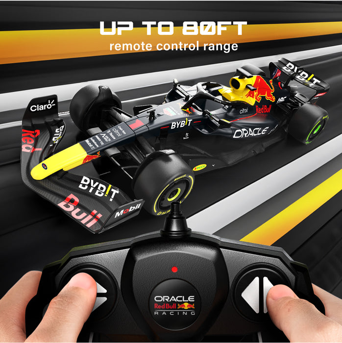 Oracle Red Bull Racing RB18 RC Car 1/18 Scale Licensed Remote Control Toy Car, Official F1 Merchandise by Rastar