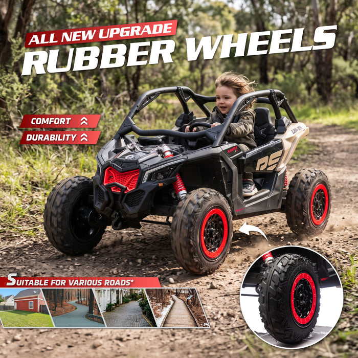 24V Licensed BRP Can-Am Maverick 4WD 2 Seater Kids Ride-On UTV