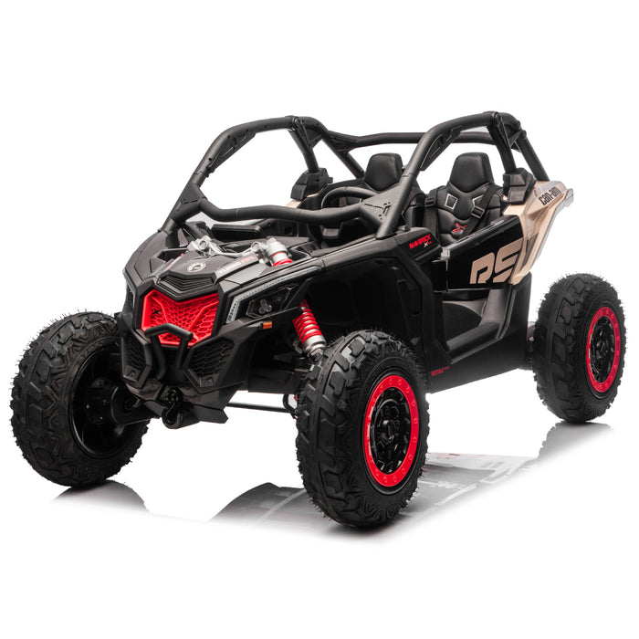 Licensed Can-Am Maverick Pro Version 2x24V 2-Seater Kids Ride-On UTV with Brushless Power and Pneumatic Tires