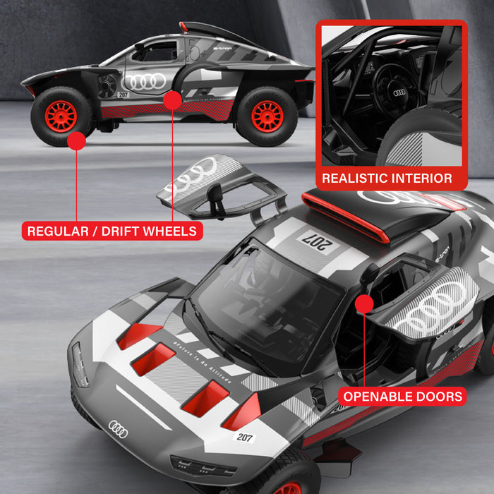 [Exclusive] AUDI RS Q e-tron RC Car 1/14 Scale Licensed Remote Control Toy Car by Rastar