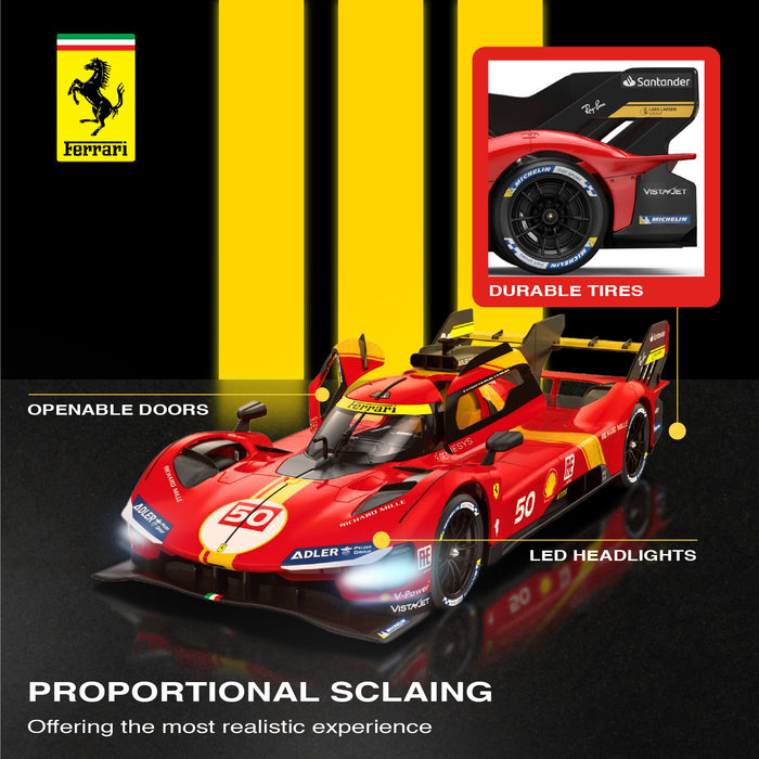 [Exclusive] Ferrari 499P RC Car 1/14 Scale Licensed Remote Control Toy Car by Rastar