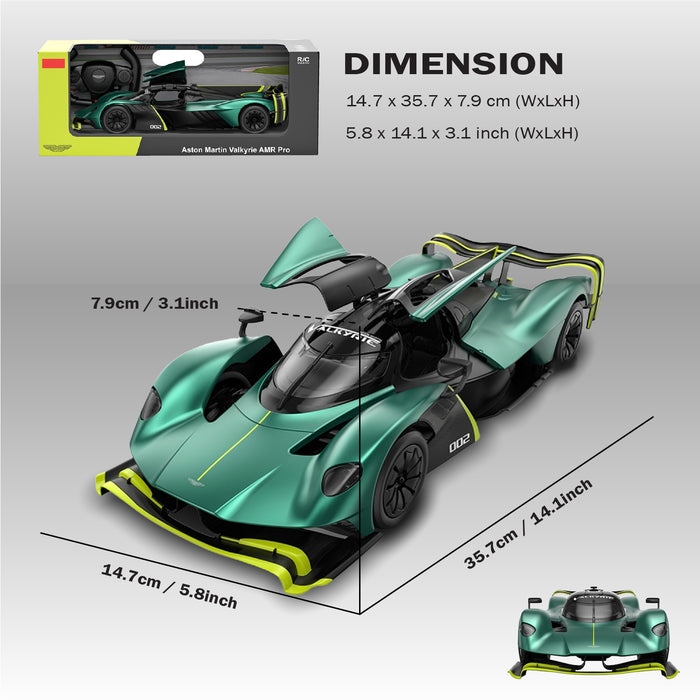 [Exclusive] Aston Martin Valkyrie AMR Pro RC Car 1/14 Scale Licensed Remote Control Toy Car by Rastar