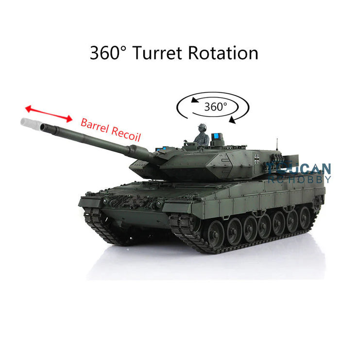 Heng Long® 1/16 RC Battle Tank Leopard 2A6 – Upgrade Edition – Metal Gearbox, Infrared Battle & Real Sound Effects