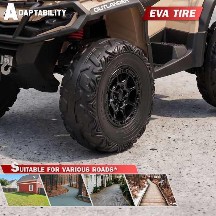 Buggy CAN-AM 2 places 24 V 4 roues motrices électrique UTV pour enfants avec télécommande, sous licence