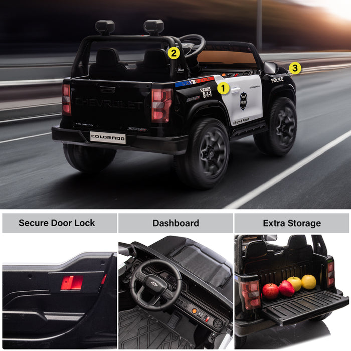 Chevrolet Colorado 24V Ride-On Truck for Kids by Voltz Toys – Licensed 2 Seater Electric Pickup with Remote & MP3 (ZR2 & Z71 Styles)