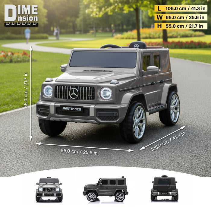 Mercedes-Benz AMG G63 12V Ride on Car with Remote Control and Leather Seat, Licensed