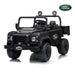 M2 Classic Land Rover Defender kids ride on car front angle with LED headlights
